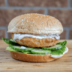 Battered Pickerel Burgers, 4 x 4oz patties